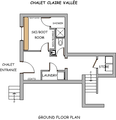 Chalet Claire Vallee Morzine Floor Plan 2